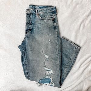 Old Navy Women's Straight Leg Jeans - Light Blue